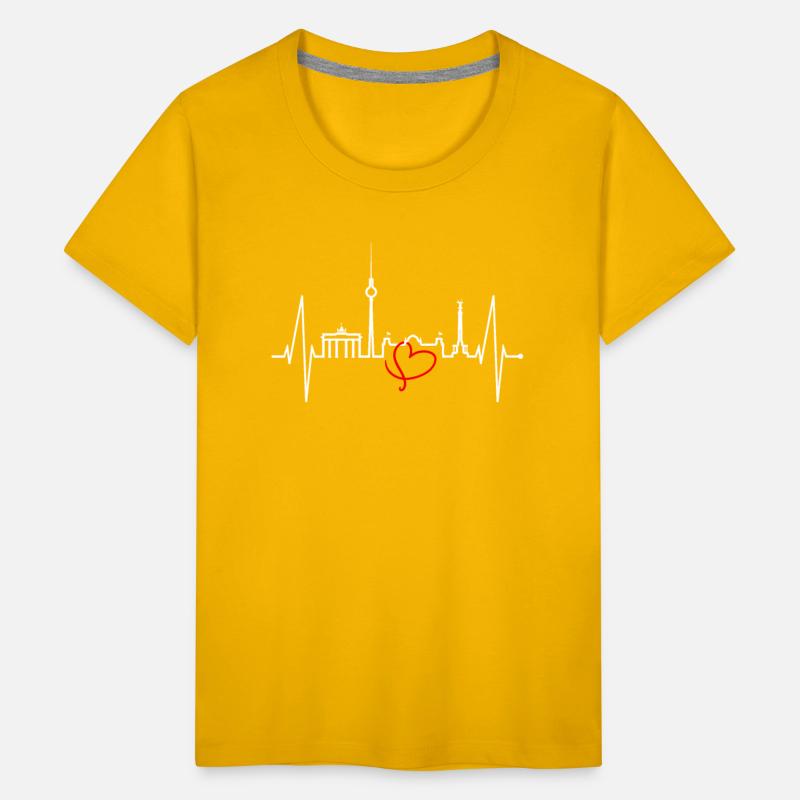 Berlin Skyline Heartbeat Germany Fan I Love Berlin