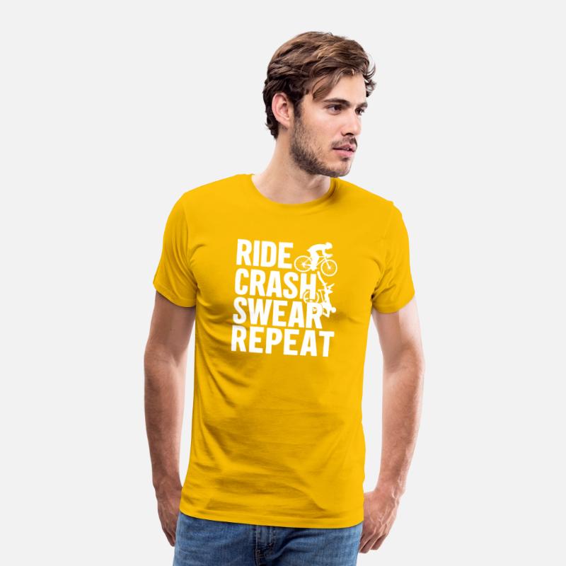 Bike Cycling Lover Crash Repeat Bicycle Cyclist