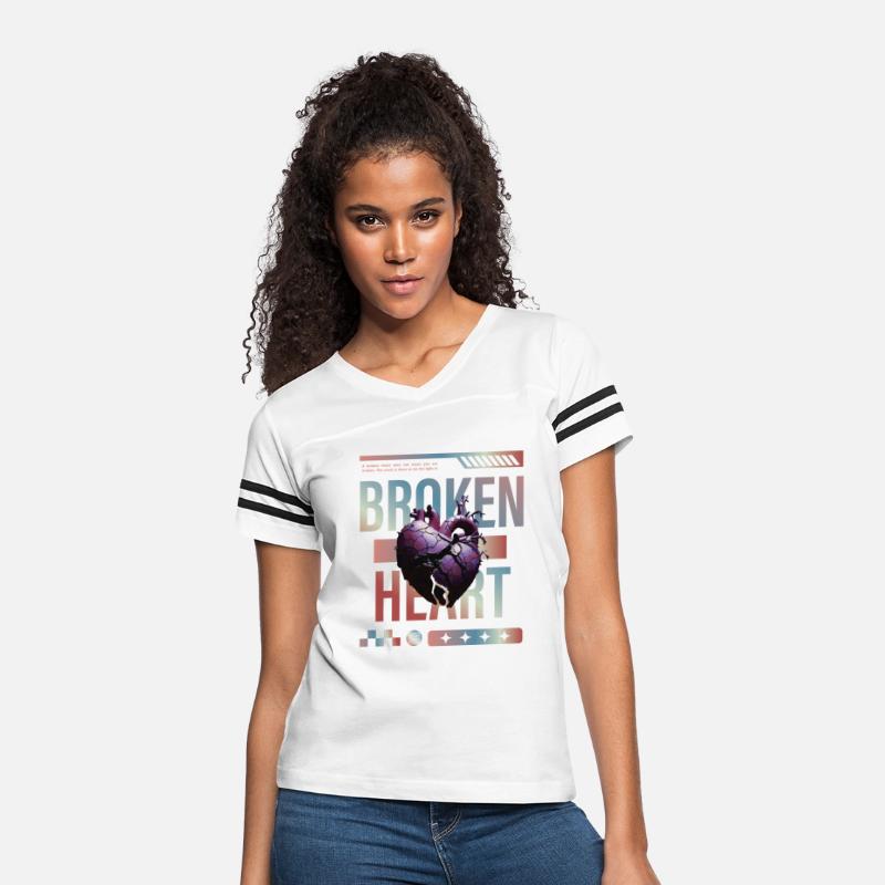 "broken heart" design