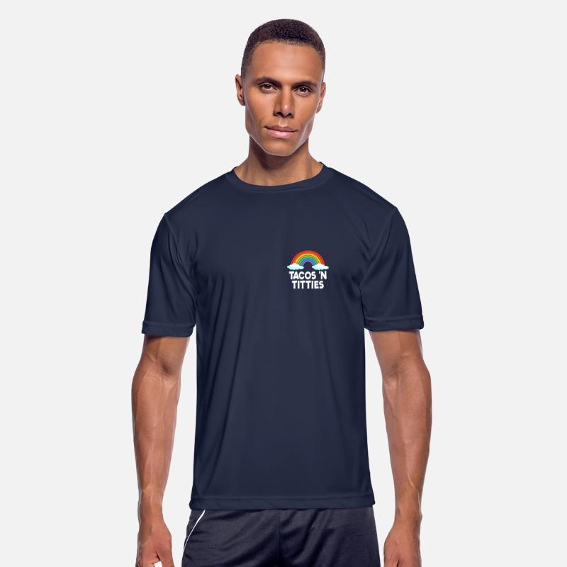 Tacos N Titties Rainbow Lesbian Funny LGBT