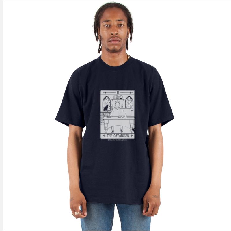 The Cataloger – Library Tarot (Negative Space)