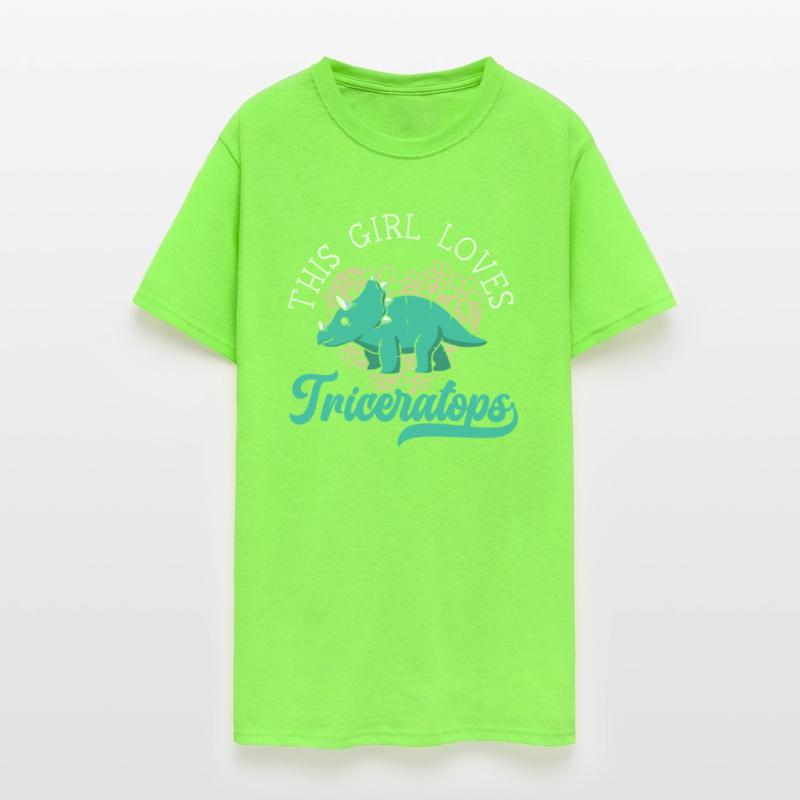 This Girl Loves Triceratops Dinosaur Prehistoric
