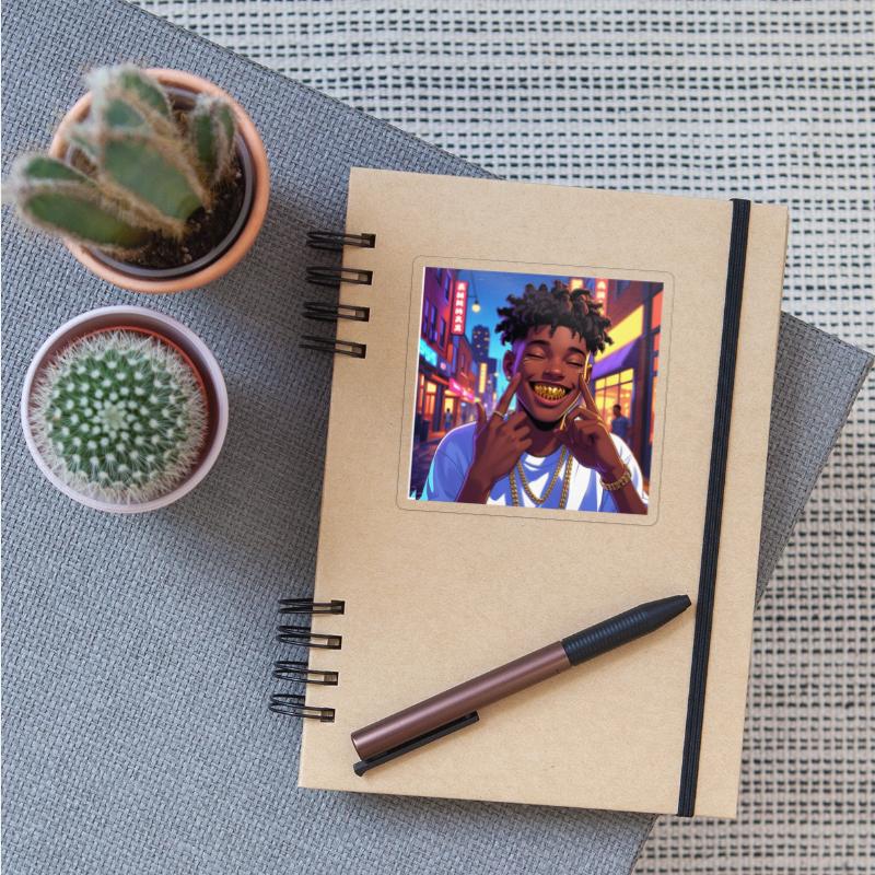 Urban Nightlife Neon Portrait