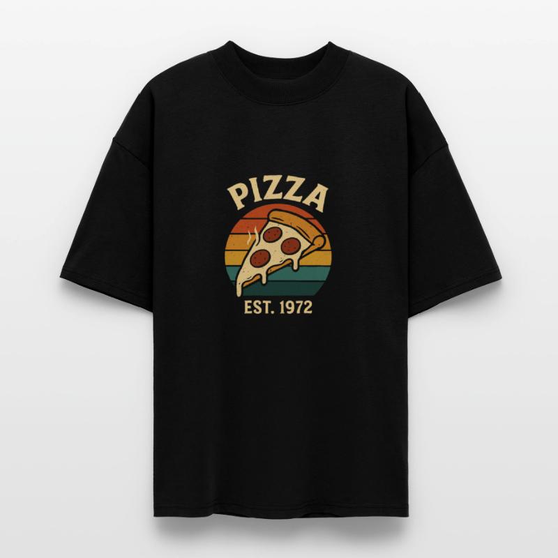 Vintage Pizza Slice Retro 70s Food Art Design