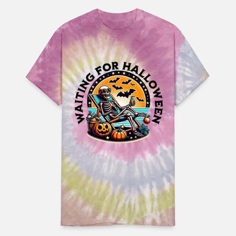 Waiting for Halloween Skeleton Graphic