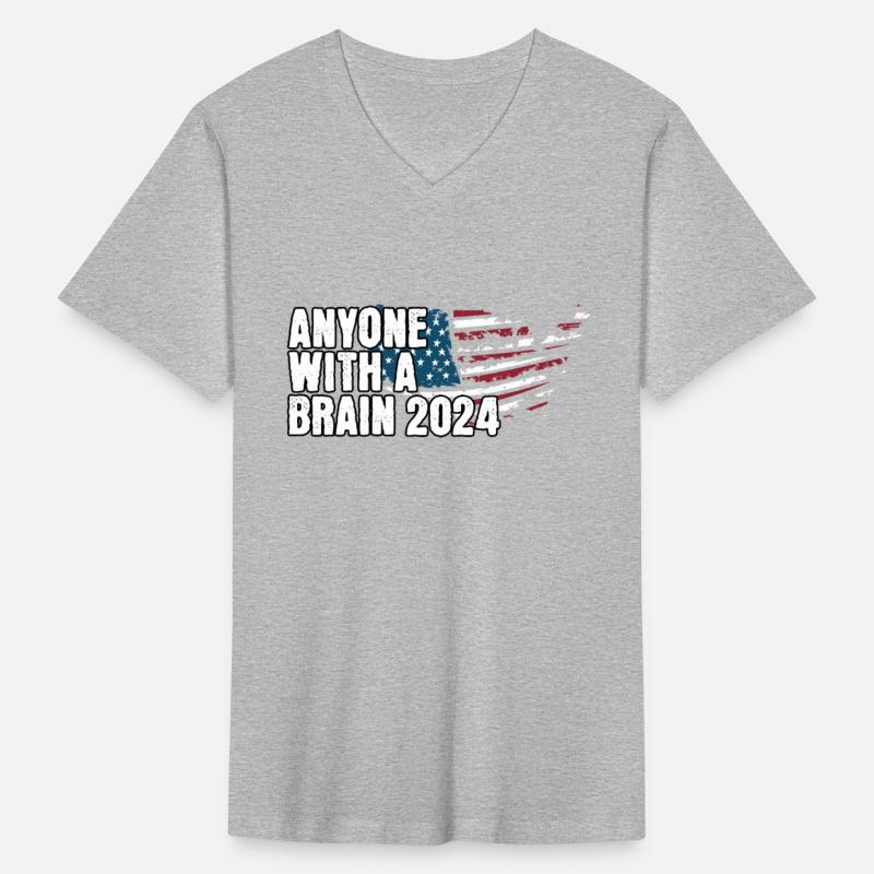2024 Brain Vote Democracy Anti-Trump Tee