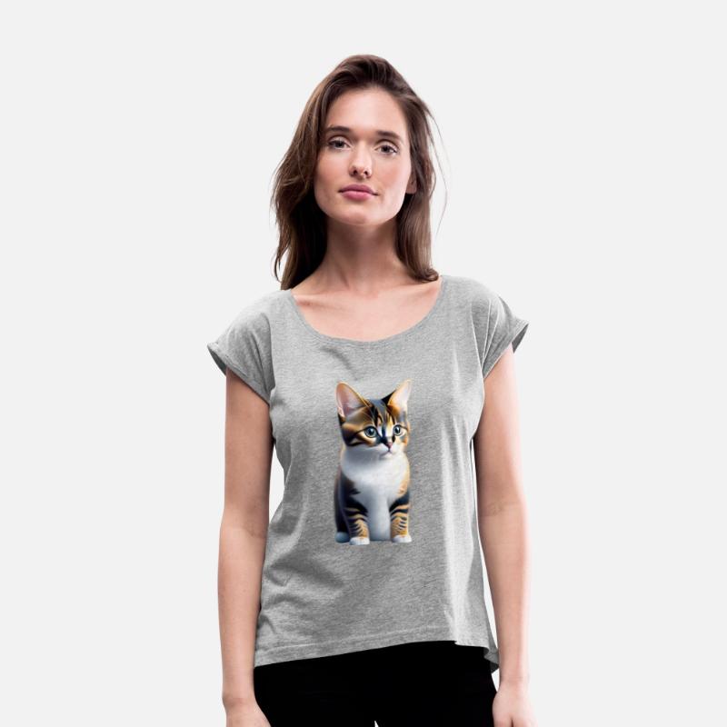 3D cute fluffy adorable cute ginger kitten