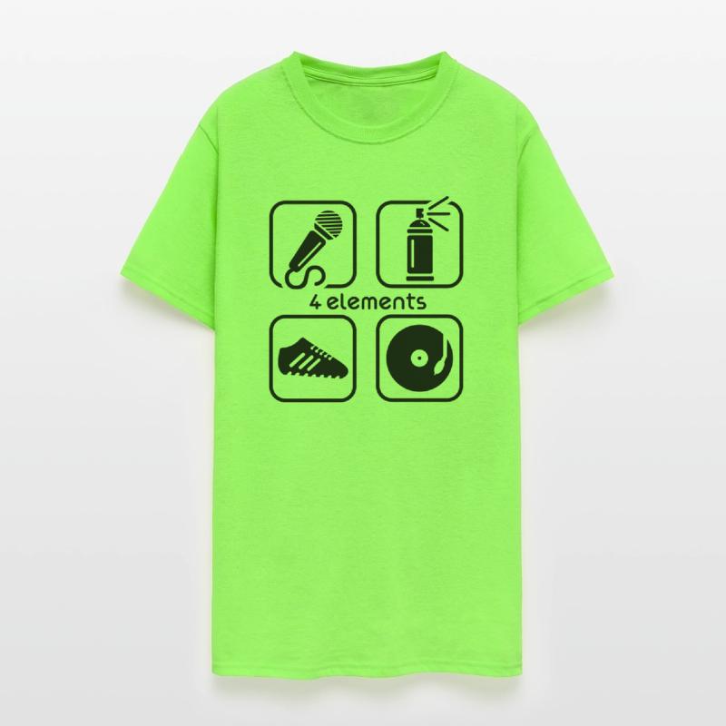 4 ELEMENTS OF HIP HOP MIC, CAN, VINYL, SNEAKER