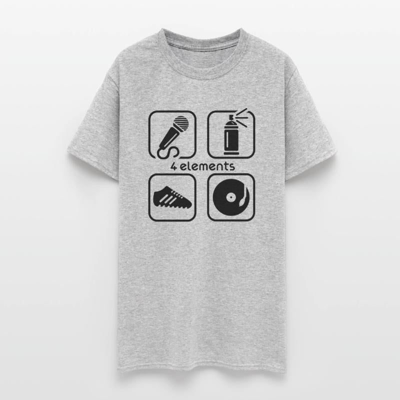 4 ELEMENTS OF HIP HOP MIC, CAN, VINYL, SNEAKER