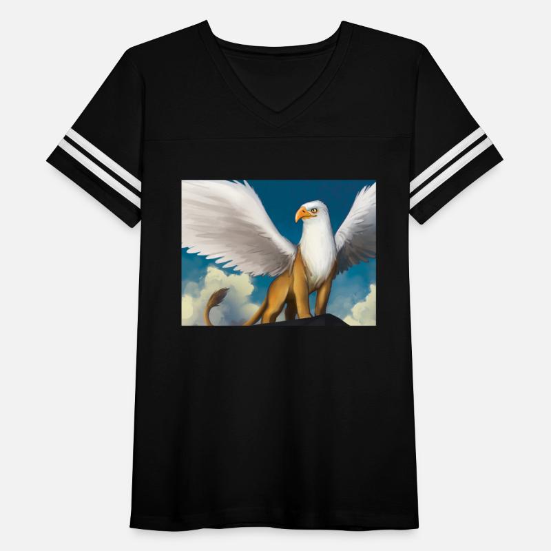 A Mighty Griffin standing on a cliff