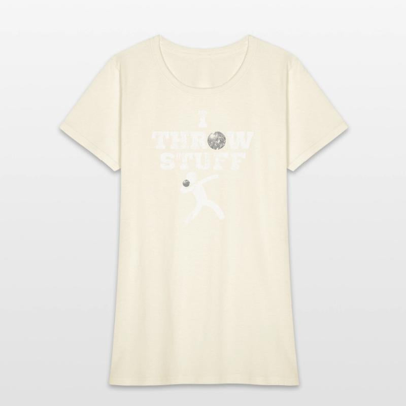 Aged I Throw Stuff Shot Put Athlete Throwing