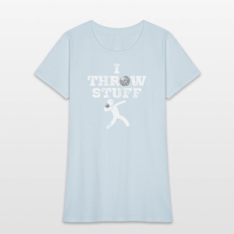 Aged I Throw Stuff Shot Put Athlete Throwing