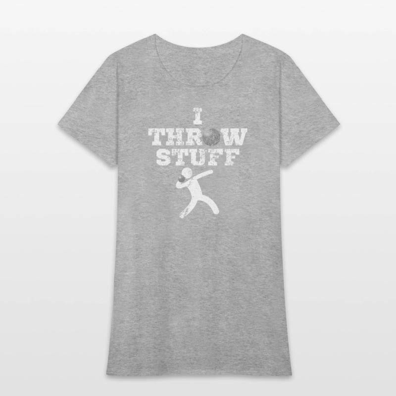 Aged I Throw Stuff Shot Put Athlete Throwing