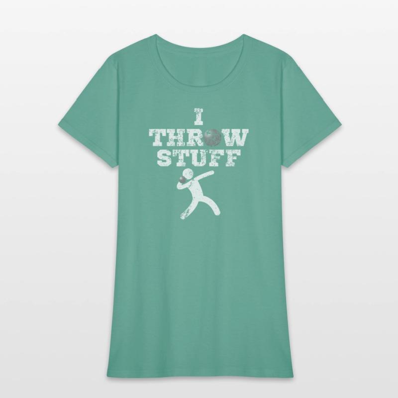 Aged I Throw Stuff Shot Put Athlete Throwing