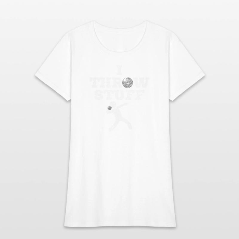 Aged I Throw Stuff Shot Put Athlete Throwing