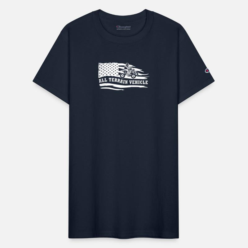 all terrain vehicles vintage artistic flag