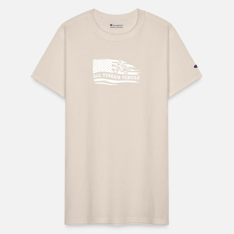 all terrain vehicles vintage artistic flag