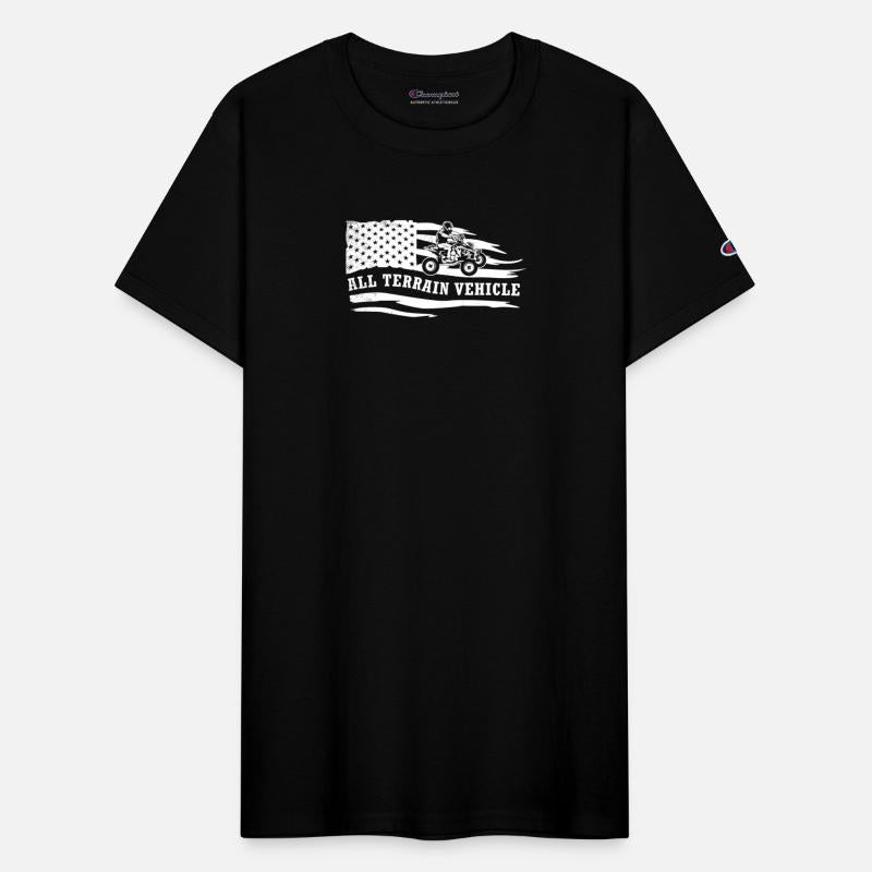 all terrain vehicles vintage artistic flag