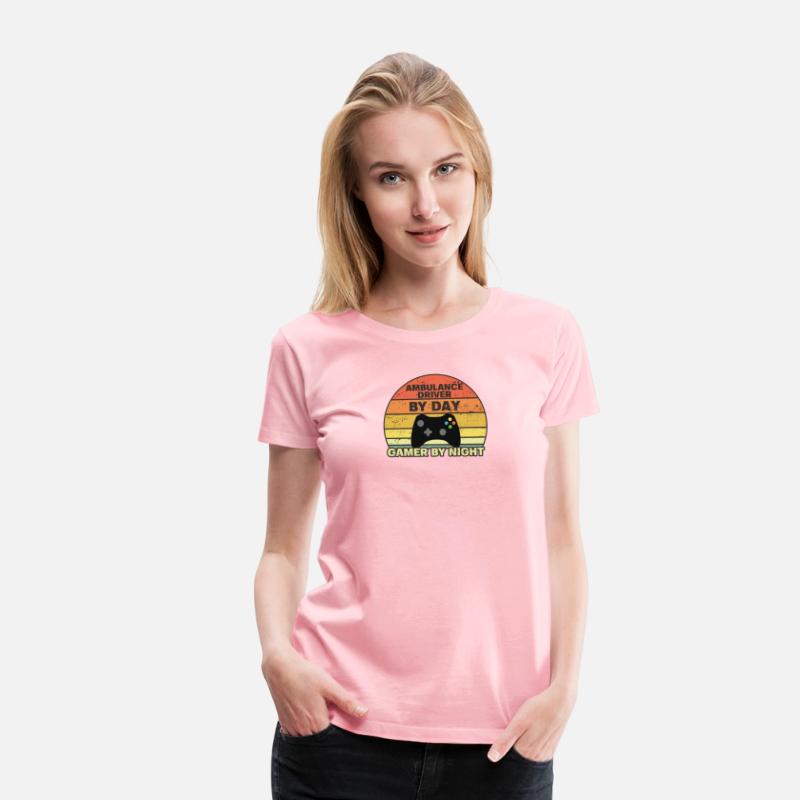 Ambulance Driver Vintage 60s 70s Gaming Gift