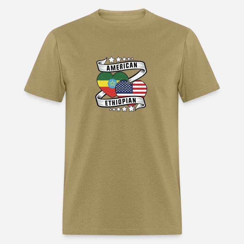 American and Ethiopian shirt