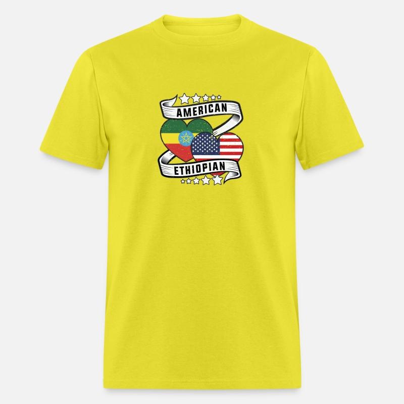 American and Ethiopian shirt
