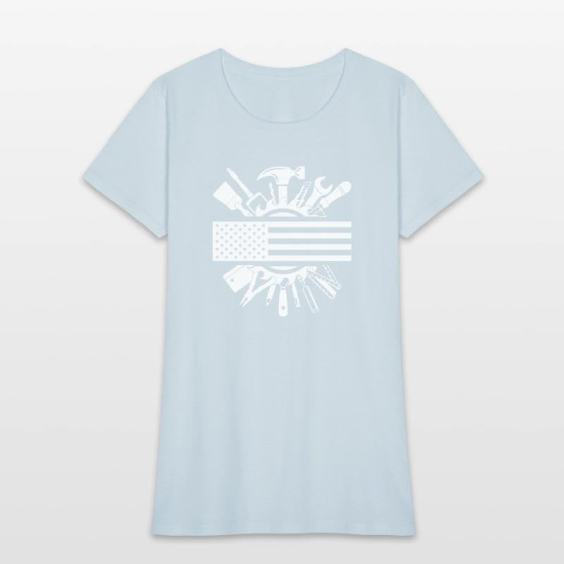 American Flag Woodworking Carpenter Wood Working