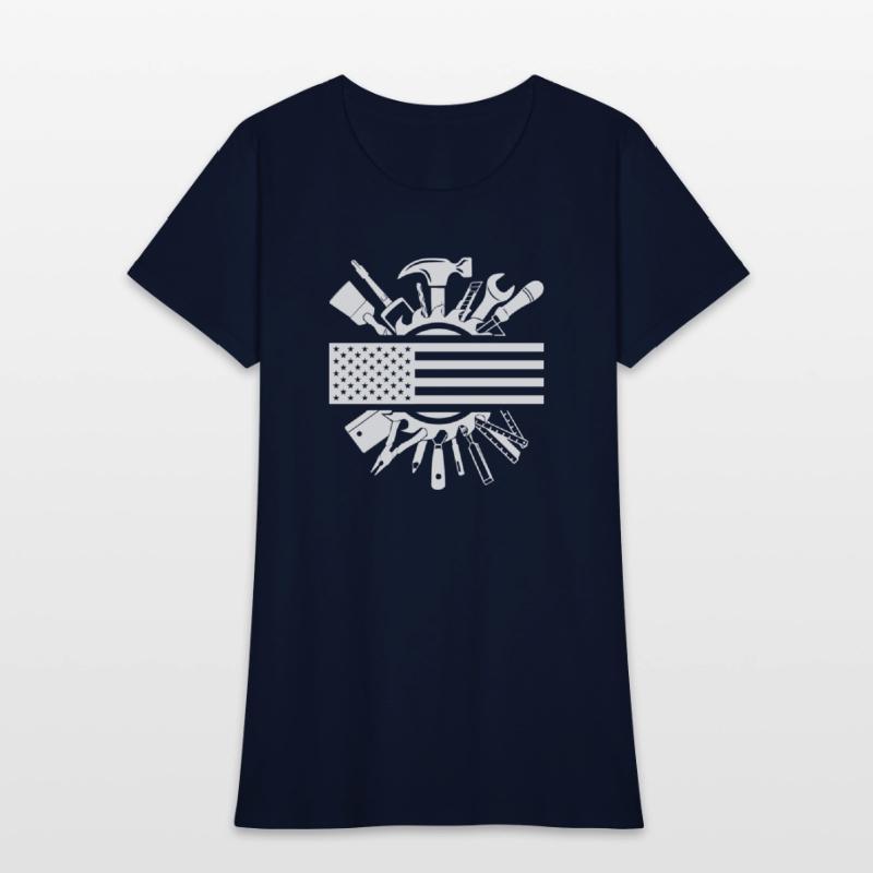 American Flag Woodworking Carpenter Wood Working