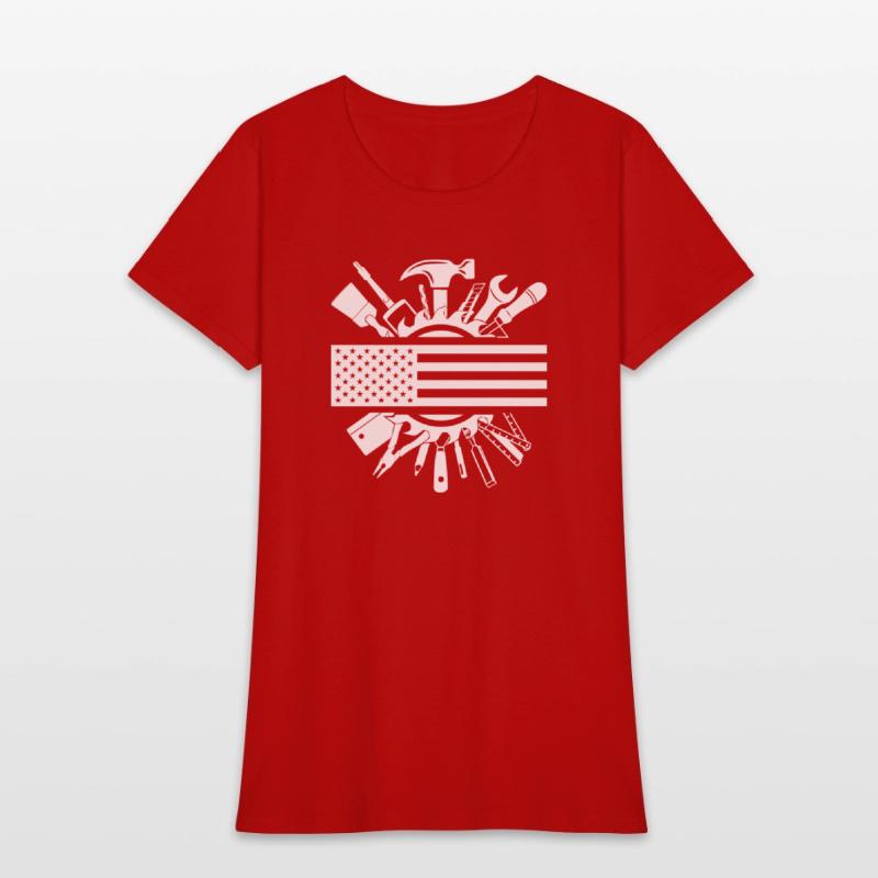 American Flag Woodworking Carpenter Wood Working