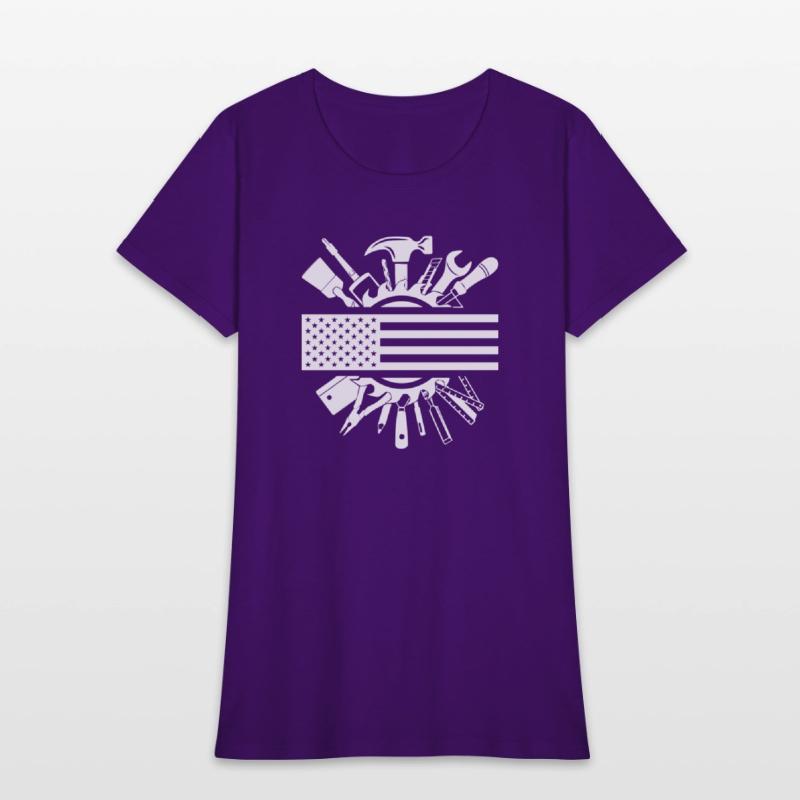 American Flag Woodworking Carpenter Wood Working