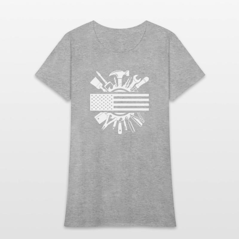 American Flag Woodworking Carpenter Wood Working