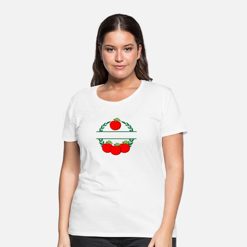 Apples in laurel wreath text logo red apple