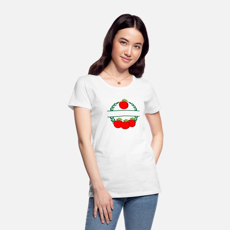 Apples in laurel wreath text logo red apple
