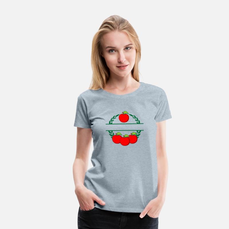 Apples in laurel wreath text logo red apple