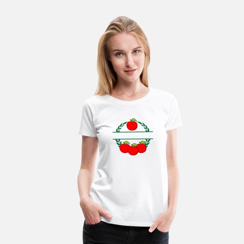 Apples in laurel wreath text logo red apple