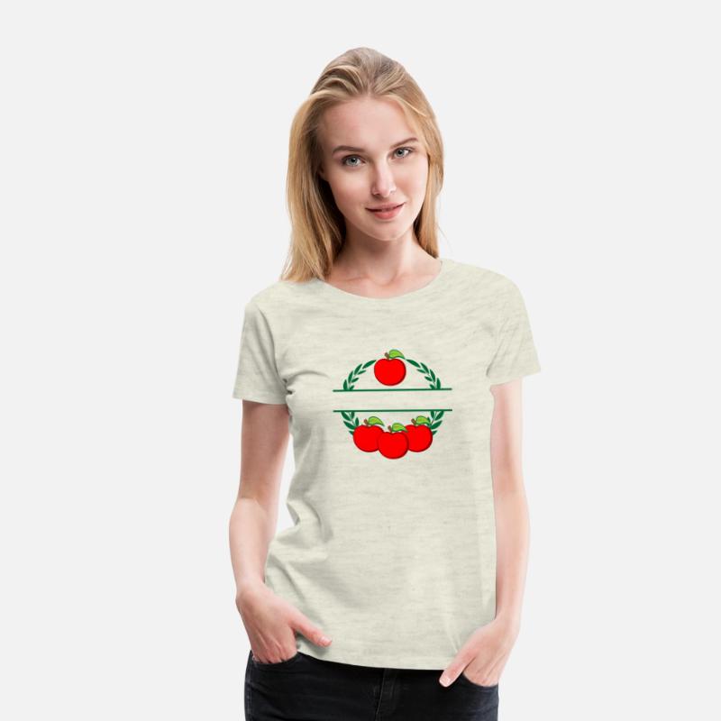 Apples in laurel wreath text logo red apple