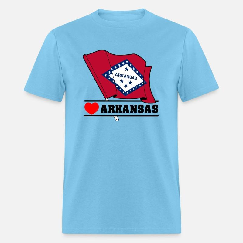 Arkansas flag heart 'ARKANSAS'