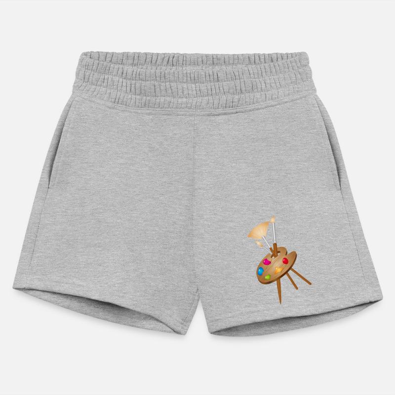 Artist's palette with colorful paints and brushes