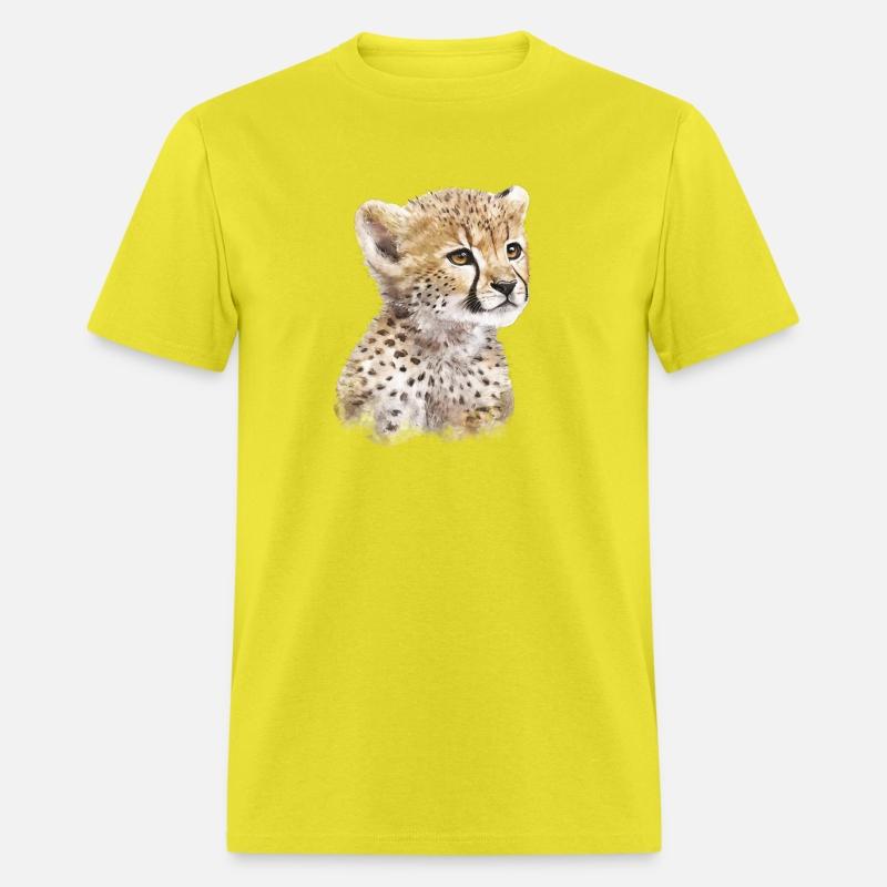 Baby Cheetah Art Watercolor Painting Portrait