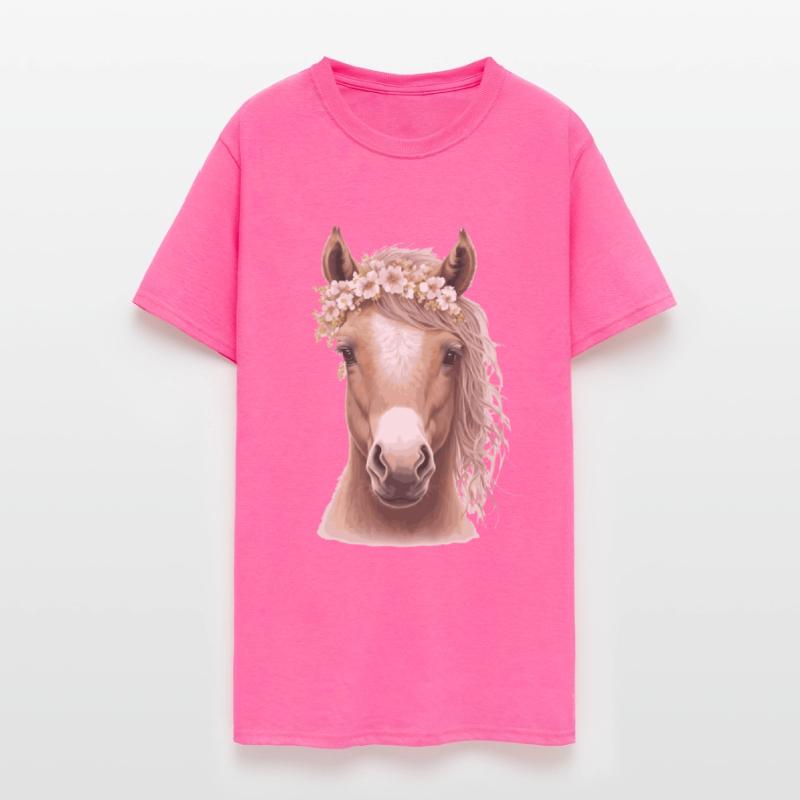 Baby Horse Flower Crown Foal Floral Farm Animal Pe