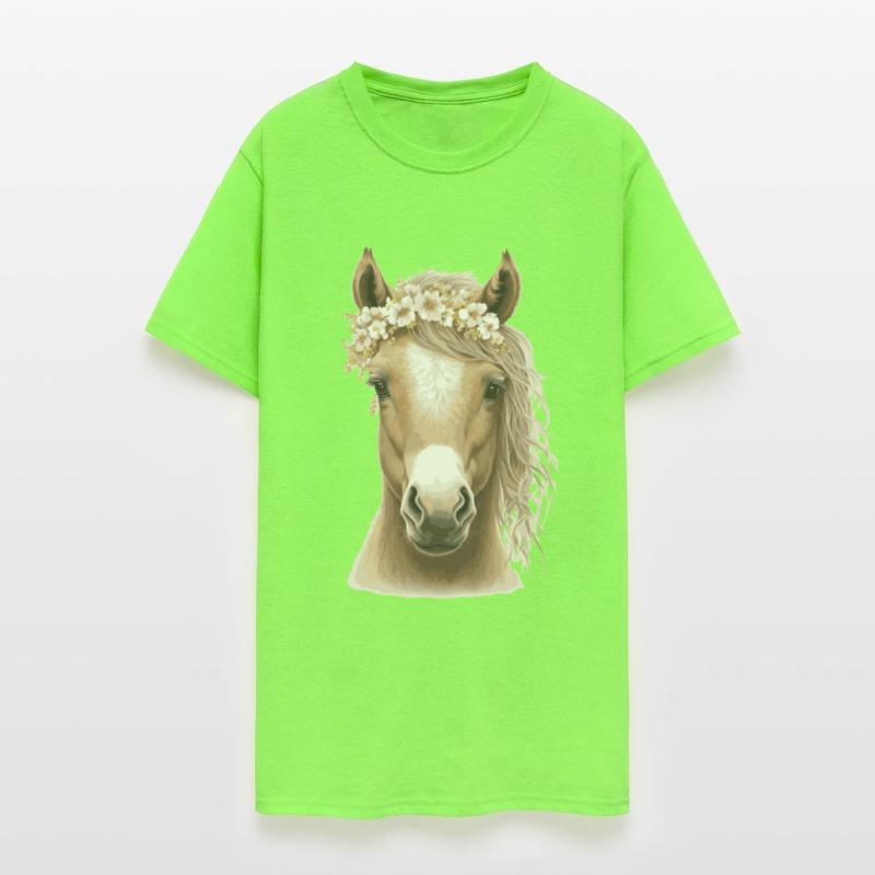 Baby Horse Flower Crown Foal Floral Farm Animal Pe