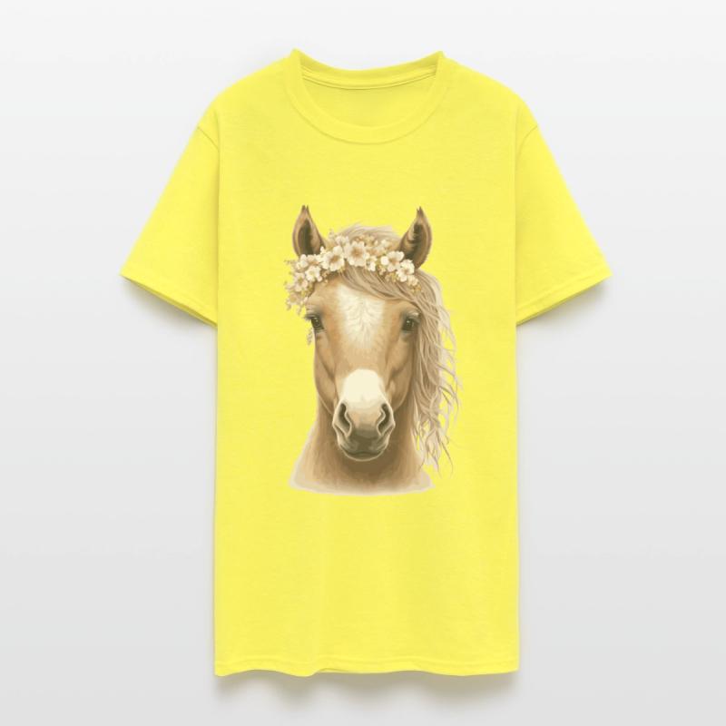 Baby Horse Flower Crown Foal Floral Farm Animal Pe