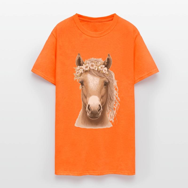 Baby Horse Flower Crown Foal Floral Farm Animal Pe