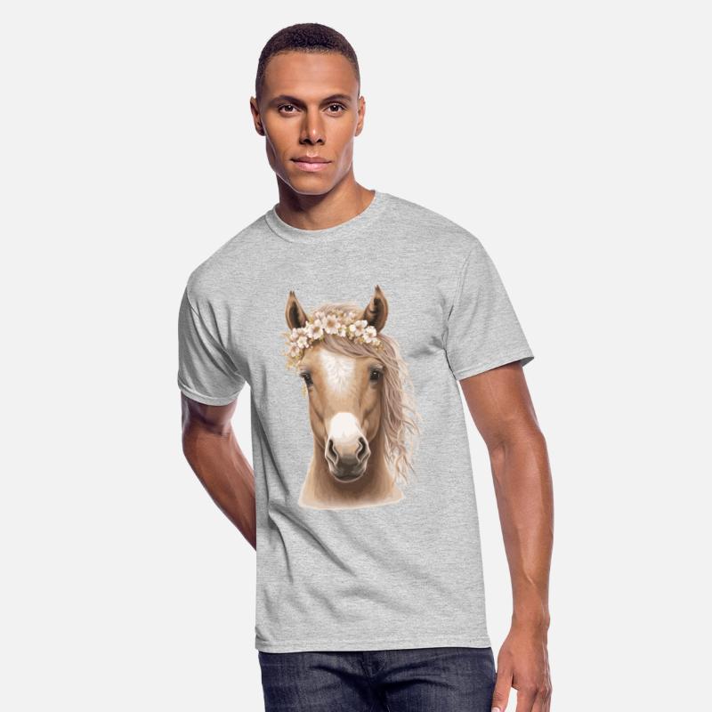 Baby Horse Flower Crown Foal Floral Farm Animal Pe