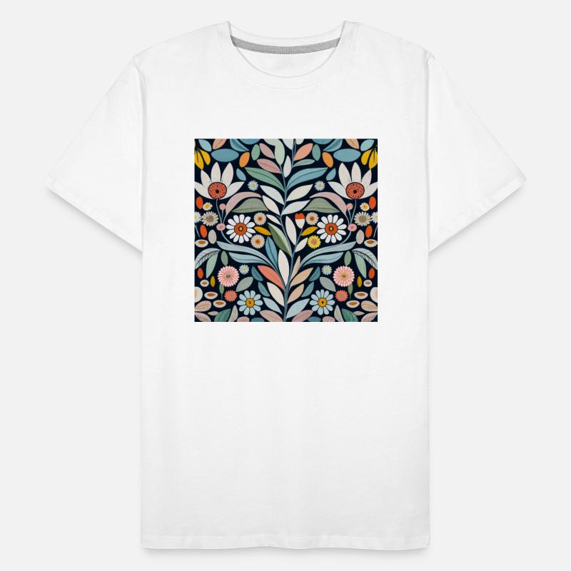 Beautiful semi-mirrored pattern with petals