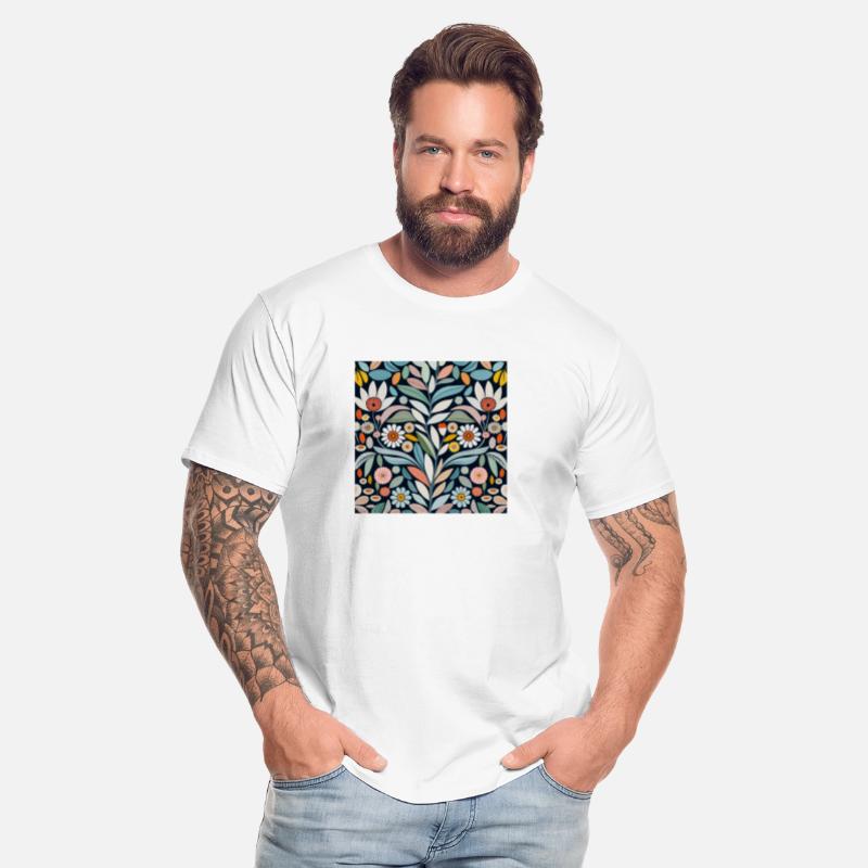 Beautiful semi-mirrored pattern with petals