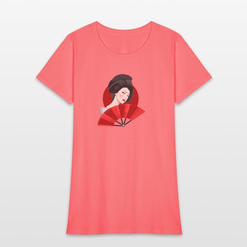 Beautiful Woman, Japanese Design (Geisha, Japan)