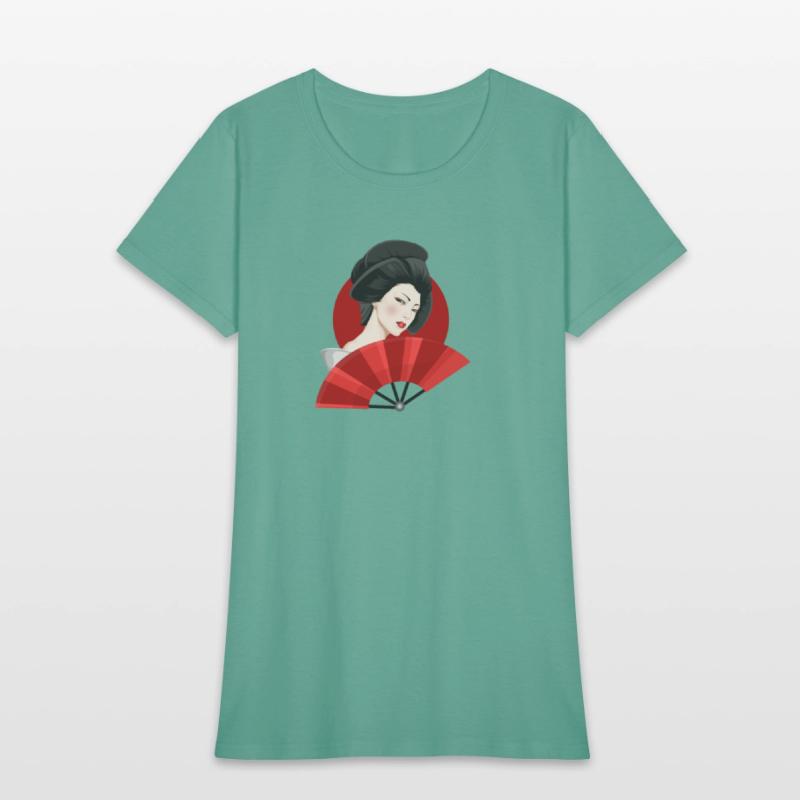 Beautiful Woman, Japanese Design (Geisha, Japan)