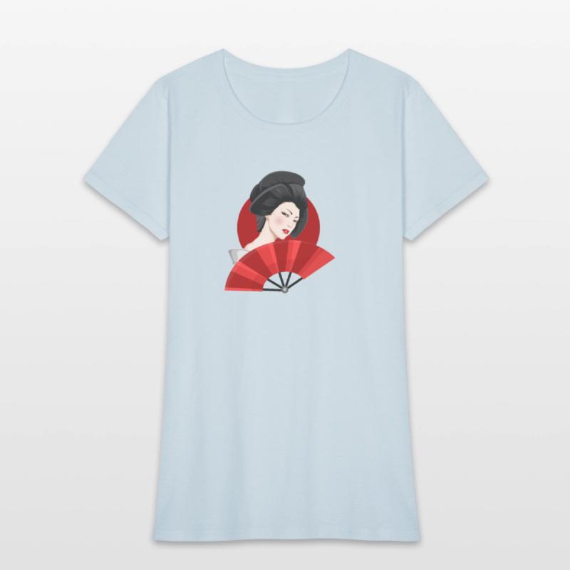 Beautiful Woman, Japanese Design (Geisha, Japan)