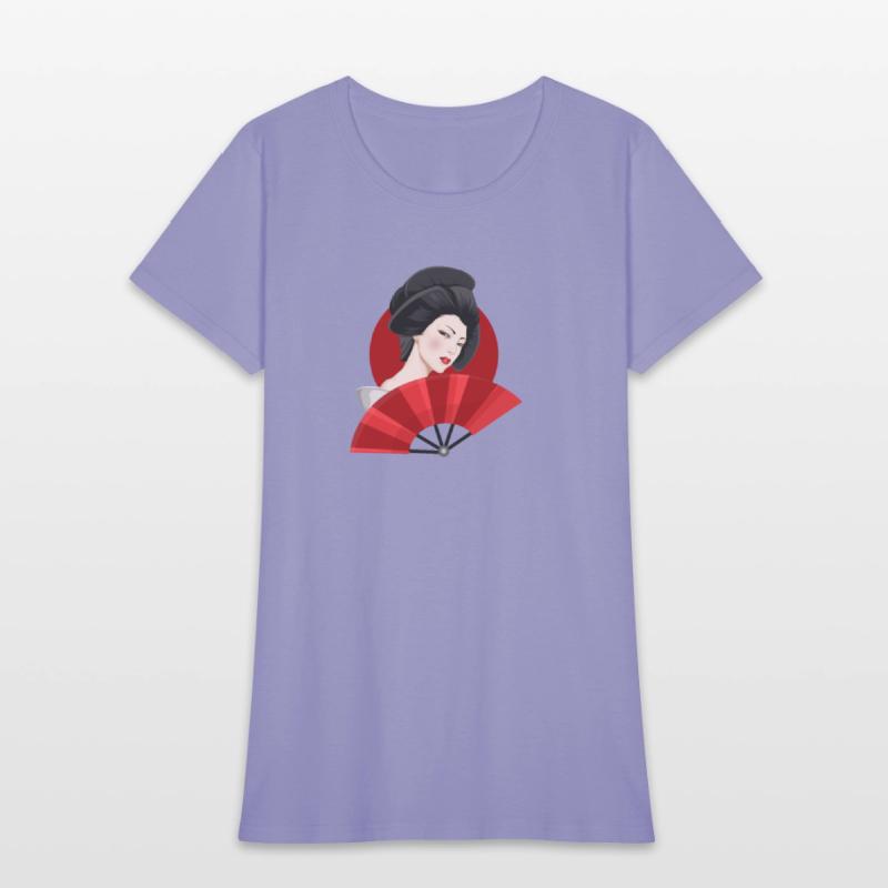 Beautiful Woman, Japanese Design (Geisha, Japan)