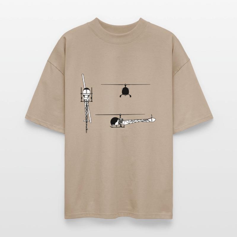 Bell 47 3 view drawing
